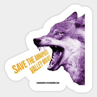 Save The Annapolis Valley Wolves Sticker